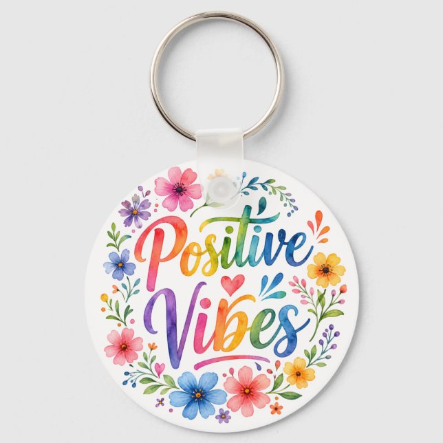 Chaveiro Vibrações Positivas (Frente)