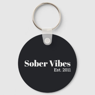 Chaveiro Vibrações Sóbrias Est. Data de Sobriedade