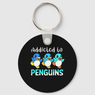 Chaveiro Viciado Em Pinguins
