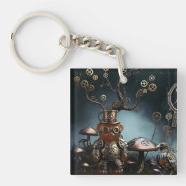 Chaveiro Victorian Clockwork Gummy Bear Mechanical Raven