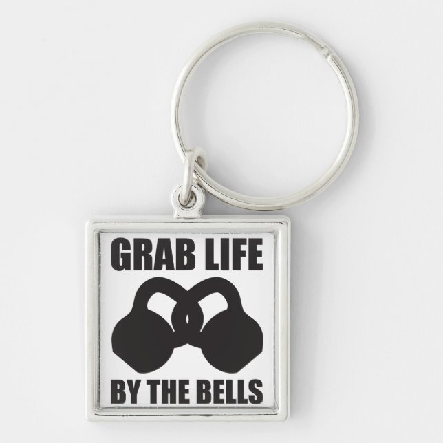 Chaveiro Vida da garra pelas Bels - o Kettlebell (Frente)