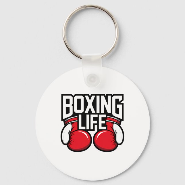 Chaveiro Vida de Boxe para Boxeadores Profissionais Amadore (Frente)