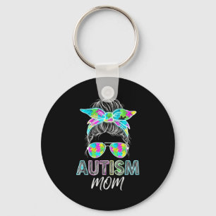 Chaveiro vida de mãe autista coque desarrumado descolorido