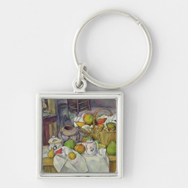 Chaveiro Vida de Paul Cezanne | ainda com cesta, 1888-90 (Frente)