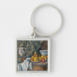 Chaveiro Vida de Paul Cezanne   ainda com maçãs e pêsseg