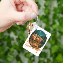 Chaveiro Vida de Van Vintage Boa Vida Aventura Distintivo d