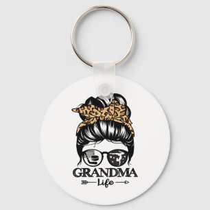 Chaveiro Vida de Vovó Cabelo Desgrenhado Funny Hóquei Ginás