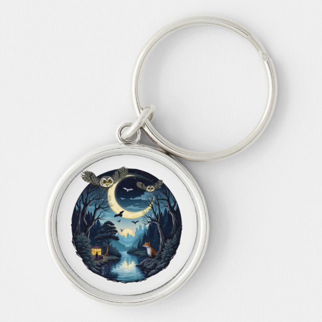 Chaveiro Vida selvagem noturna Maravilha Design (Frente)