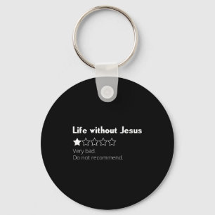 Chaveiro Vida sem Jesus é ruim, não recomendo cristão
