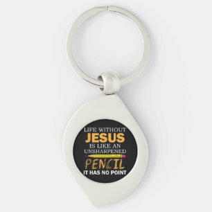 Chaveiro Vida Sem Jesus Engraçado Fé Religiosa Cristã