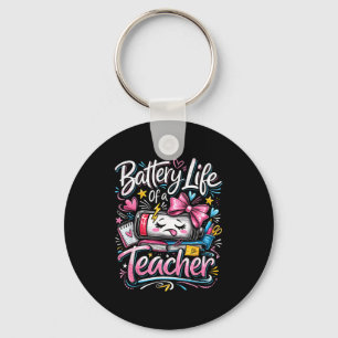 Chaveiro Vida útil da bateria de um professor escola de bai