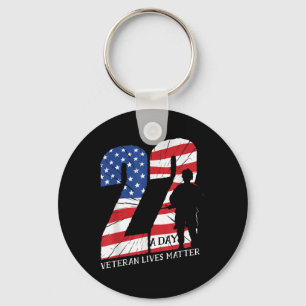 Chaveiro Vidas Veteranas 22 A Camisa Awarenes Veteranos Pts