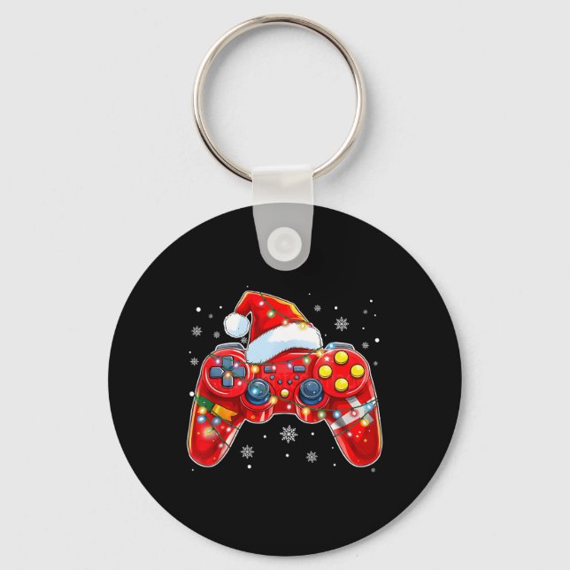 Chaveiro Video Game Controller Natal Hat Gamer Bo (Frente)