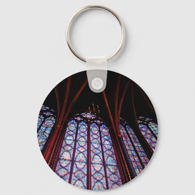 Chaveiro Vidro manchado de Sainte-Chapelle em Paris Foto (Frente)