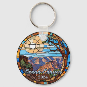 Chaveiro Vidro Manchado Falso do Grand Canyon Personalizado