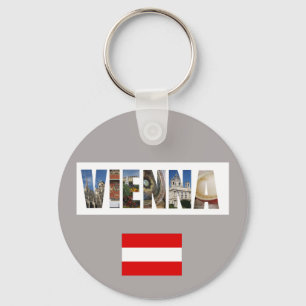 Chaveiro Viena Áustria Bandeira Viagem Fotografias