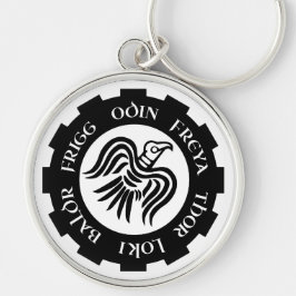 Chaveiro Viking Raven Banner Odin Thor Frigg