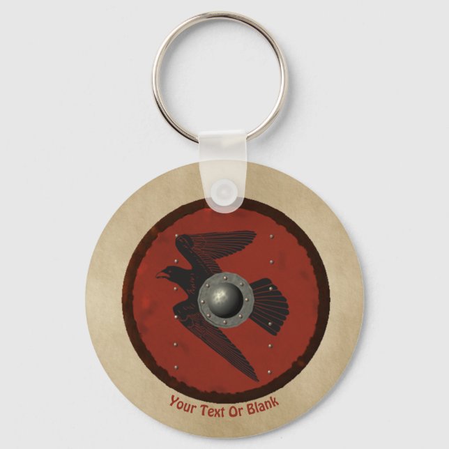 Chaveiro Viking Raven Shield (Frente)