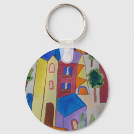 Chaveiro Vila abstrato de Verão