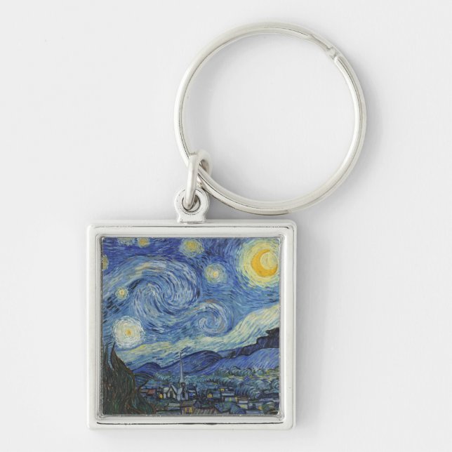 Chaveiro Vincent van Gogh| A Noite Estelar, junho de 1889 (Frente)