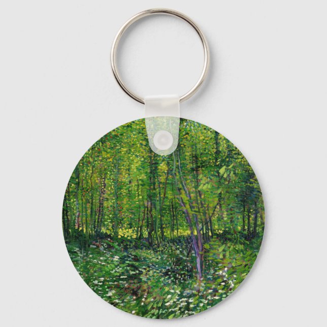 Chaveiro Vincent Van Gogh Árvores e Sub-bosque (Frente)