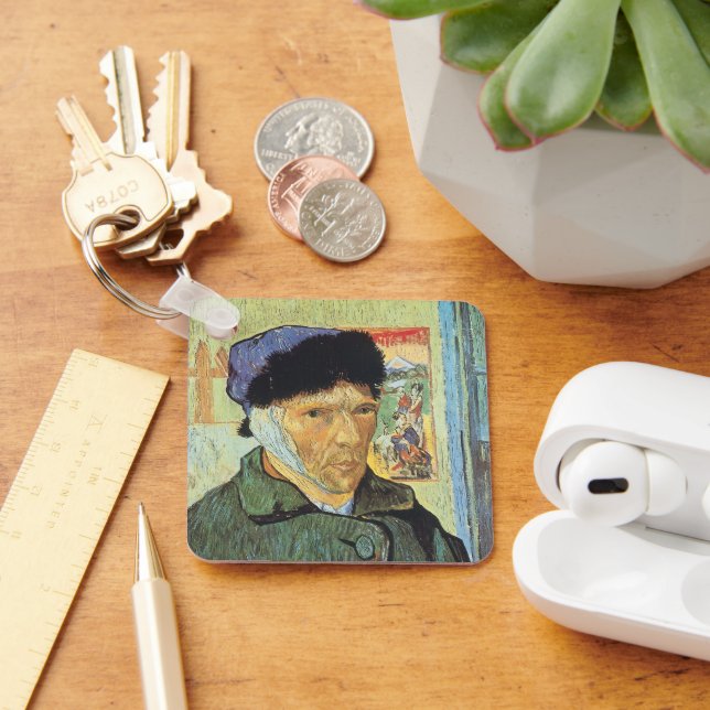 Chaveiro Vincent van Gogh - Autorretrato com a Orelha Corta (Mesa)