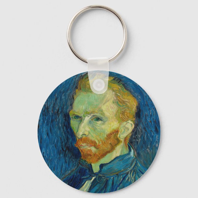 Chaveiro Vincent Van Gogh autorretrato com Paleta de Arte (Frente)