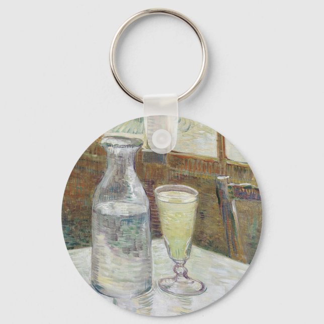 Chaveiro Vincent Van Gogh Café Mesa com Absinthe (Frente)