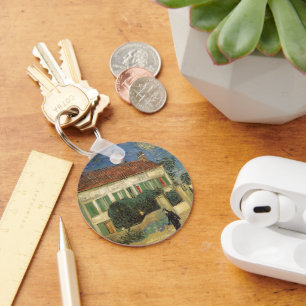 Chaveiro Vincent van Gogh - Casa Branca à Noite