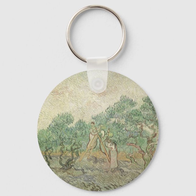 Chaveiro Vincent van Gogh - Colheita de Azeitonas (Frente)