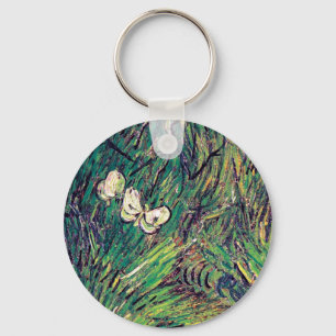 Chaveiro Vincent Van Gogh - Duas Borboletas Brancas Arte Fi