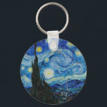 Chaveiro Vincent Van Gogh é a Noite Estrelada<br><div class="desc">Mergulhe na beleza hipnotizante da Noite Estrelada de Vincent Van Gogh com esta impressão de arte reprodutiva de alta qualidade. Possuir uma história artística e deixar o brilhantismo da obra-prima de Van Gogh iluminar os seus arredores.</div>