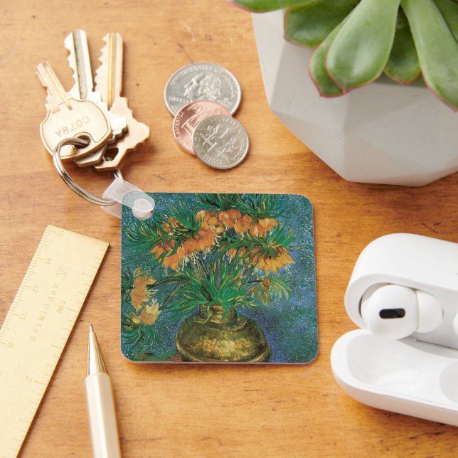 Chaveiro Vincent van Gogh - Fritilárias em um Vaso de Cobre (Mesa)