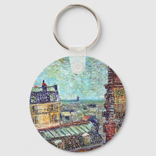 Chaveiro Vincent van Gogh - ideia da arte do Pointillism de