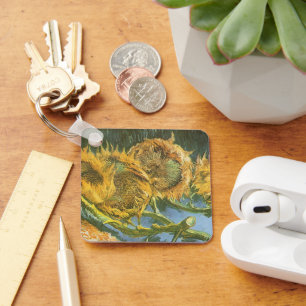 Chaveiro Vincent van Gogh - Natureza Morta: Quatro Girassói