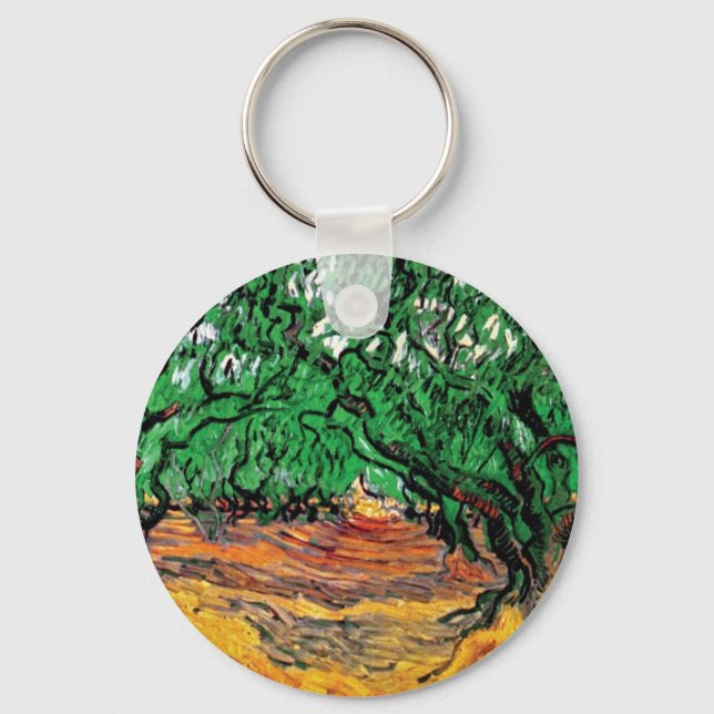 Chaveiro Vincent Van Gogh - Oliveiras Arte Fina (Frente)
