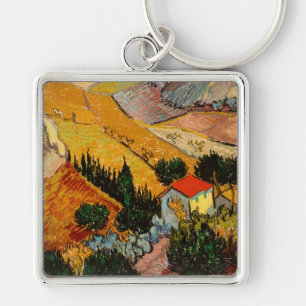 Chaveiro Vincent van Gogh - Paisagem, Casa e Lavrador