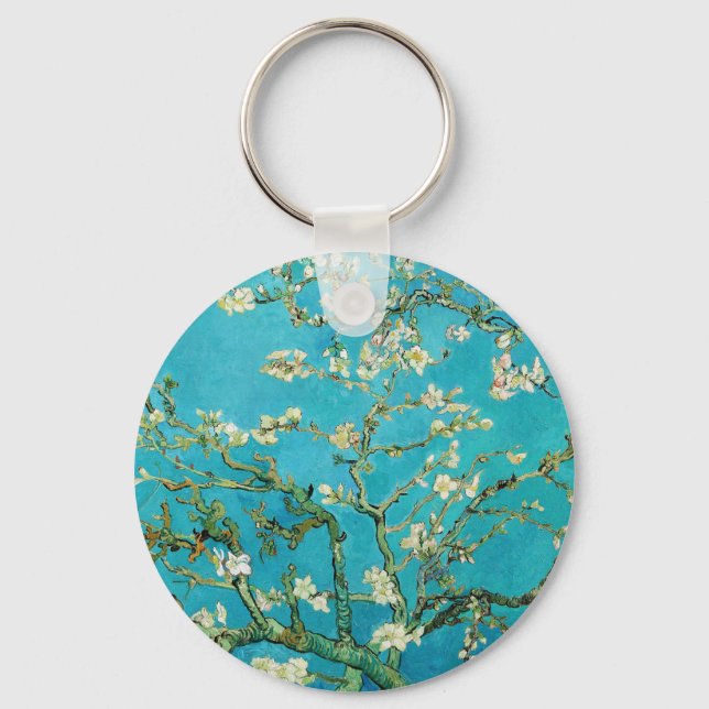 Chaveiro Vincent Van Gogh pintando Flores de Amendoeira (Verso)