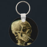 Chaveiro Vincent Van Gogh Skeleton com um Cigarro em chamas<br><div class="desc">Vincent Van Gogh Skeleton com um Cigarro queimado Chaveiro de arte fina</div>