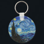 Chaveiro Vincent Van Gogh Starry Night Vintage Fine Art<br><div class="desc">Vincent Van Gogh Starry Night Vintage Fine Art Chaveiro</div>
