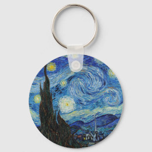 Chaveiro Vincent Van Gogh Starry Night Vintage Fine Art