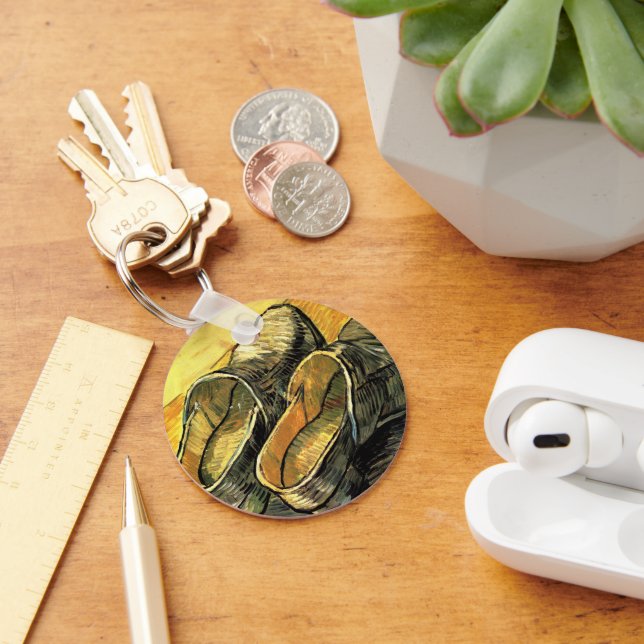 Chaveiro Vincent van Gogh - Um Par de Leather Clogs (Mesa)