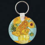 Chaveiro Vincent van Gogh - Vase com 12 Girassóis<br><div class="desc">Vincent van Gogh - Vase com 12 Girassóis,  Oil na canvas 1888,  por Vincent van Gogh (1853-1890).</div>