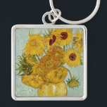 Chaveiro Vincent Van Gogh - Vase com Doze Girassóis<br><div class="desc">Vase com Doze girassóis / Vase avec douze tournesols - Vincent Van Gogh,  agosto de 1888 - Sunflower 1888 terceira versão (F456)</div>