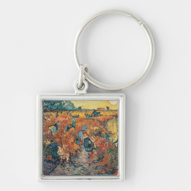 Chaveiro Vincent van Gogh| Vinhas Vermelhas em Arles, 1888 (Frente)