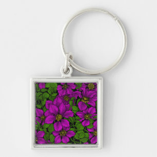 Chaveiro Vinha de Clematis rosa