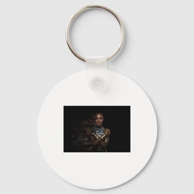 Chaveiro Vinheta de Dispersão de Rainha Negra (Frente)