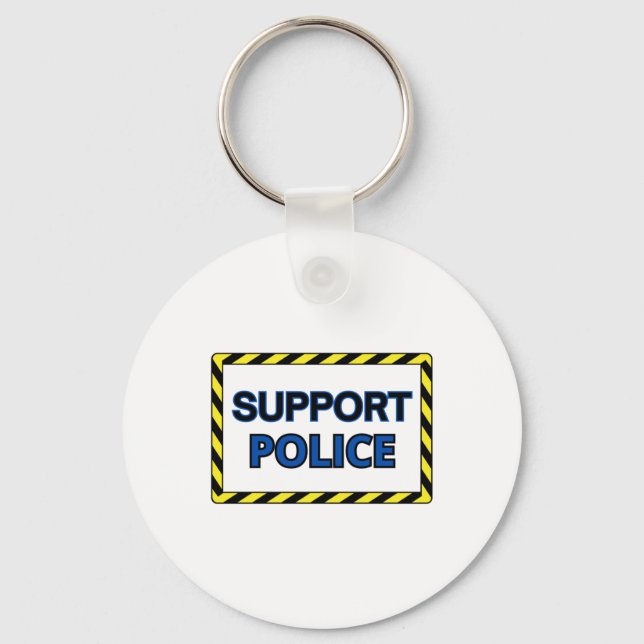 Chaveiro Vinheta de Polícia de Suporte2 (Frente)