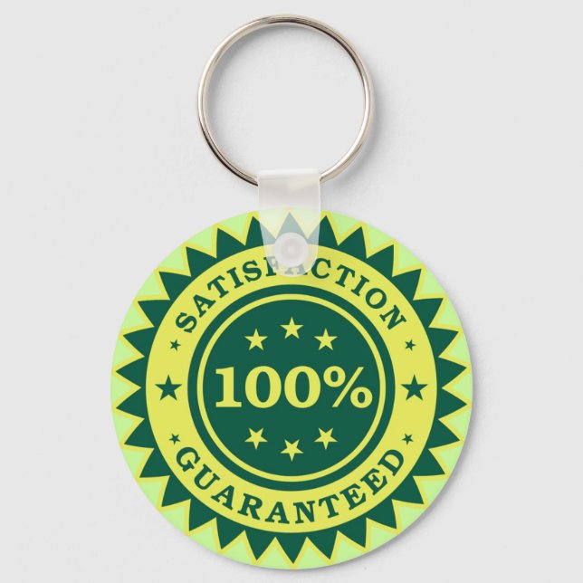 Chaveiro Vinheta garantida com 100% de satisfação (Frente)