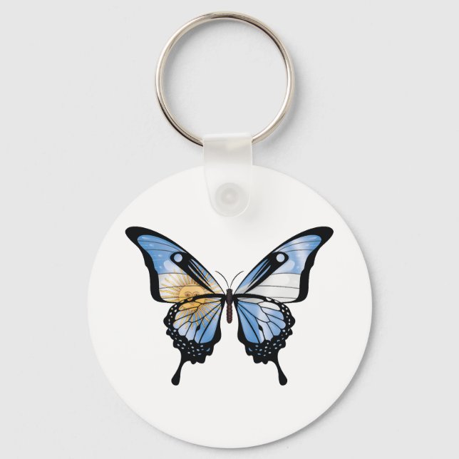 Chaveiro Vinheta Indicadora da Borboleta do Swallowtail Arg (Frente)